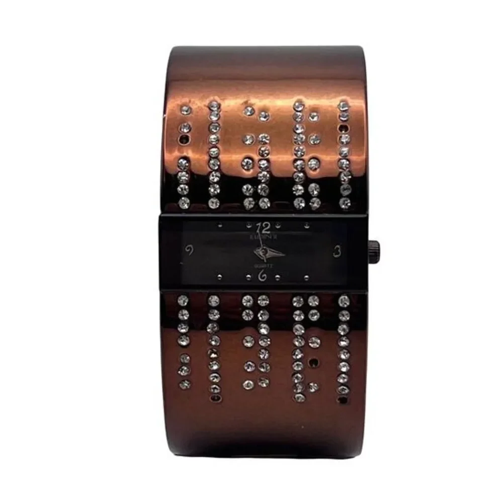 ELGIN II Women's‎ Watch Bangle Rhinestones Bracelet